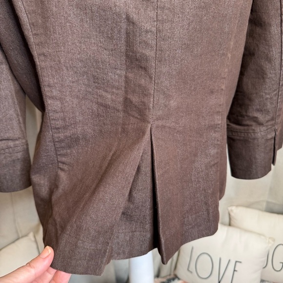 Cato Brown Blazer with Cropped Length and Notched Lapel - Picture 9 of 13
